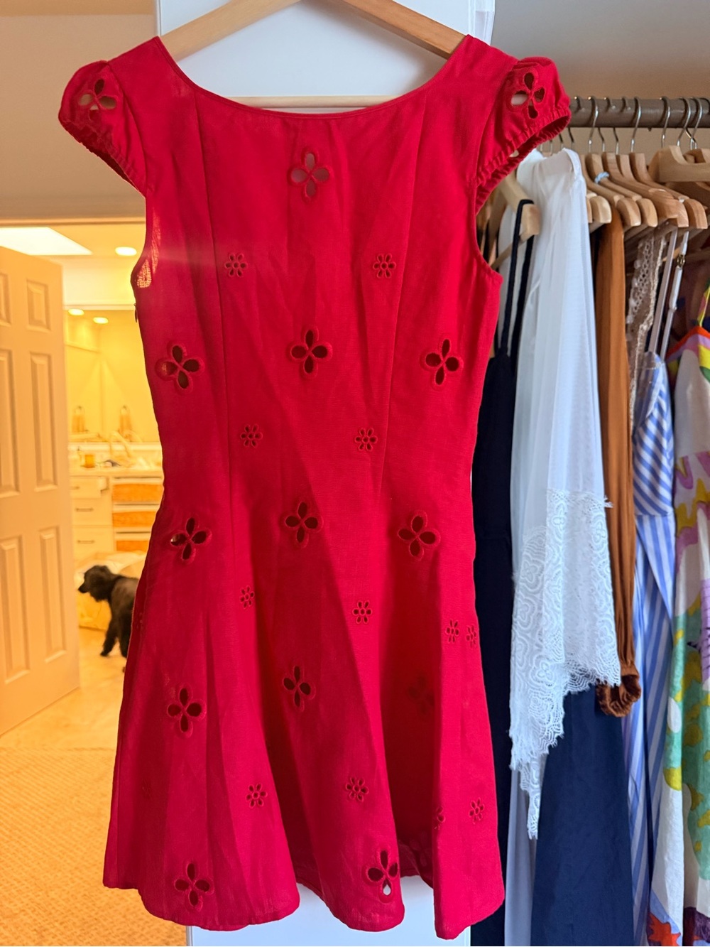 Mirror Palais Maria Linen Red Mini dress - Picture 5 of 6